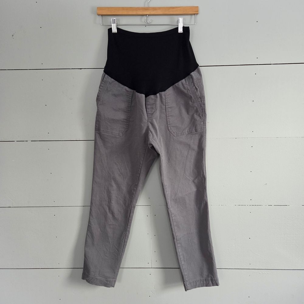 Old Navy Maternity Pixie Pants with Black Waistband Sz 8